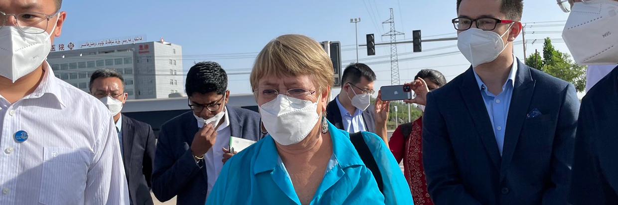 High Commissioner Michelle Bachelet during her visit to China, in Ürümqi, Xinjiang Uyghur Autonomous Region (XUAR) , People's Republic of China © OHCHR