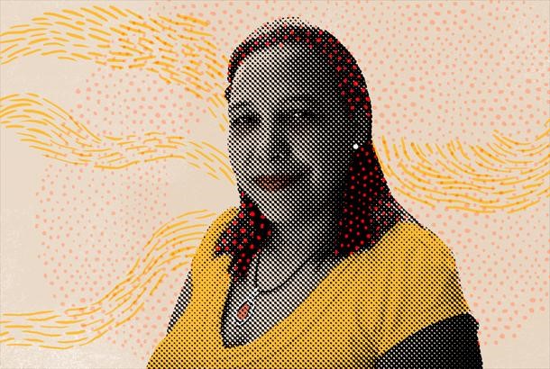 Yris Medina (illustration by Vérane Cottin, photograph by COFAVIC) 