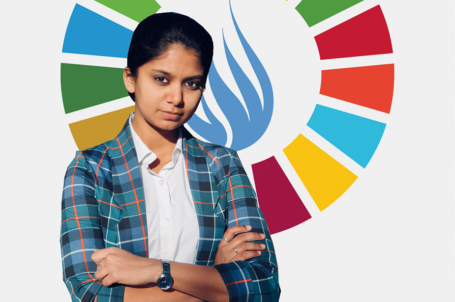 Srruthi Lekha Raaja Elango is the founder of the non-profit organization Polity Link. Credit: OHCHR