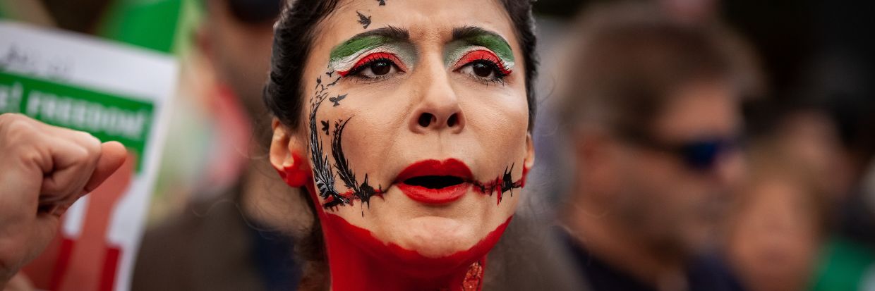 March for Mahsa Amini and those protesting her death in Iran in Washington, DC. ©REUTERS