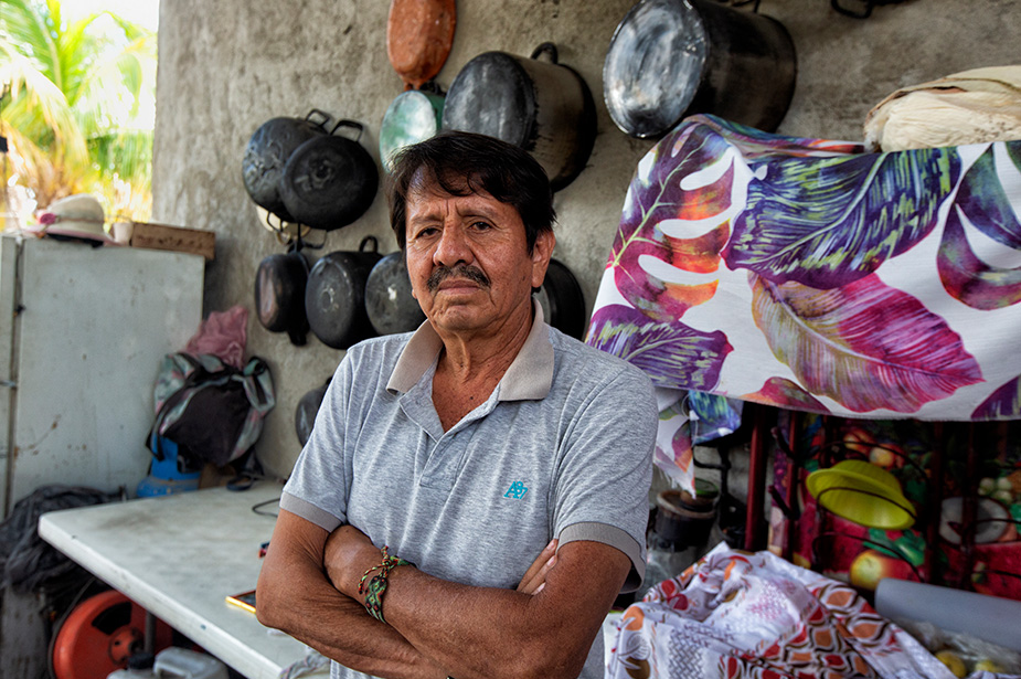 Cuauhtémoc Ramírez Rodríguez, human rights defender and agronomist, is the husband of Obtilia Manuel. Credit: Consuelo Pagaza   