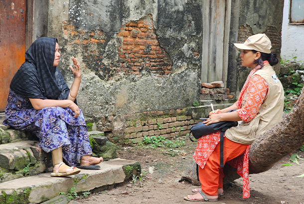 Social security has helped Mamataj and her daughter stay out of poverty and create a dignified life. © CLARISSA Bangladesh