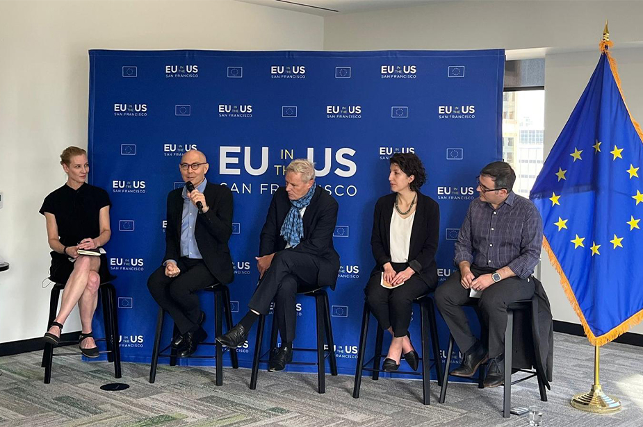 Volker Türk speaking at a multi-stakeholder panel event on Electoral Integrity and Human Rights, co-hosted by the Norwegian Consulate General of San Francisco and the European Union, February 2024, San Francisco, USA. © OHCHR