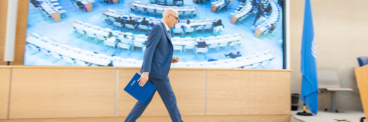 UN Human Rights Chief Volker Türk at the 55th session of the UN Human Rights Council, OHCHR/Pierre Albouy 