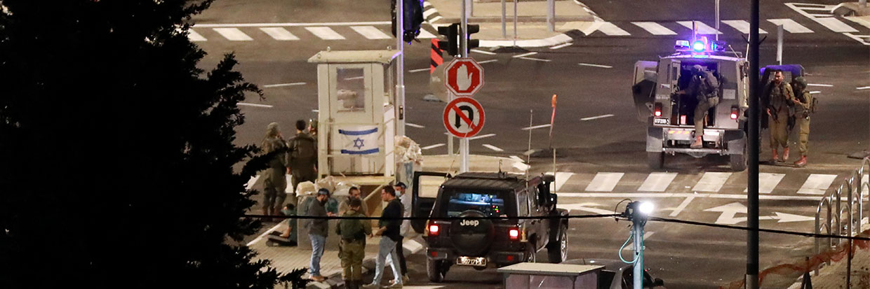 Israeli forces take intensive measures in the region as Israeli forces shot and killed a Palestinian boy named Majd Shahir Aramin (14) at Beit Einun checkpoint near Hebron, West Bank on May 26, 2024.  ©Wisam Hashlamoun / Anadolu / Reuters