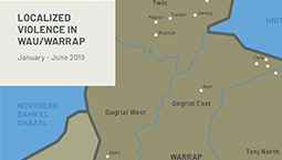 CoHR South Sudan - localized violence map © UNHRC