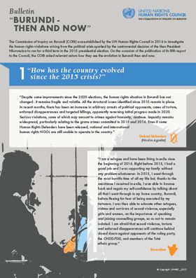 Commission of Inquiry on Burundi © UNHRC