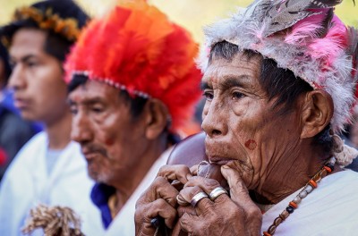 Indigenous people march in Paraguay. © EPA/Nathalia Aguilar