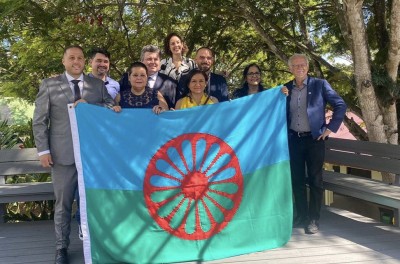 Romani human rights defenders during a meeting held in Costa Rica in May 2023 to promote global efforts to strengthen Roma and memorialization. © UPEACE