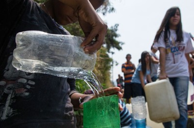 Person pouring water