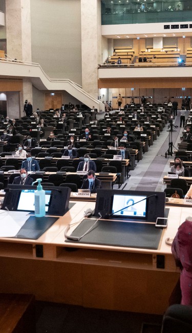 A general view of participants during 45th session of the Human Rights Council. 14 September 2020. © UN Photo/Jean Marc Ferré