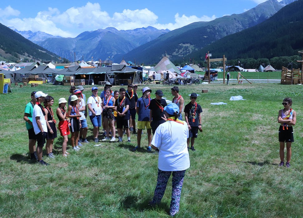 Le Jamboree national des scouts s’est déroulé dans le charmant canton de Valais, en Suisse. Photo : HCDH