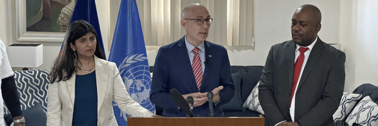 UN Human Rights Chief Volker Turk concludes his official visit to Haiti © OHCHR