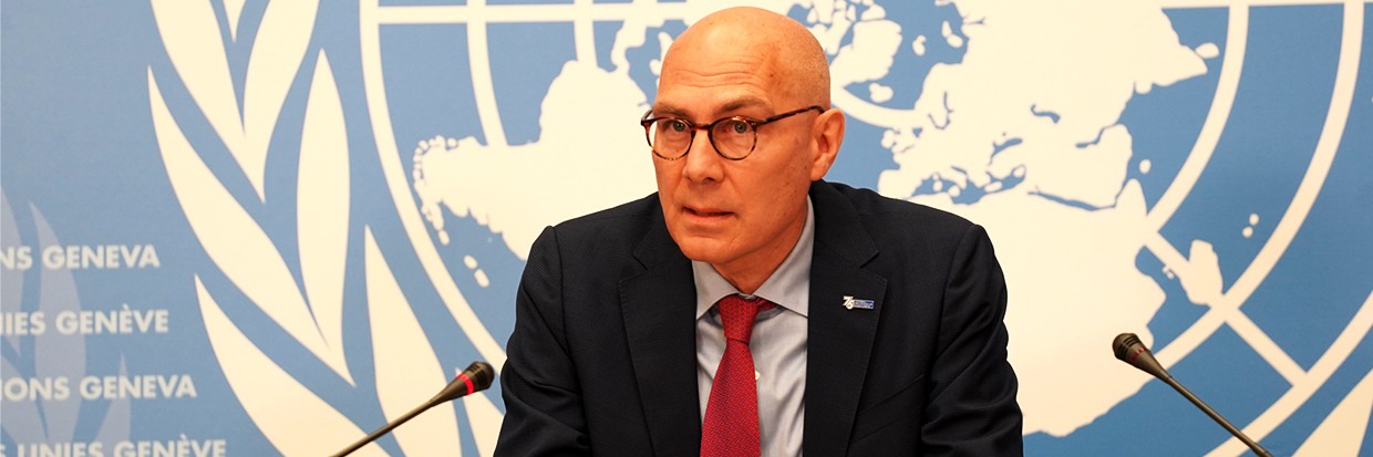 Conférence de presse du Haut-Commissaire Volker Türk à l’Office des Nations Unies à Genève le 24 mai 2023