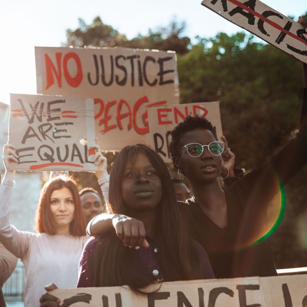 Anti-racism protest - stock photo. © Getty Images