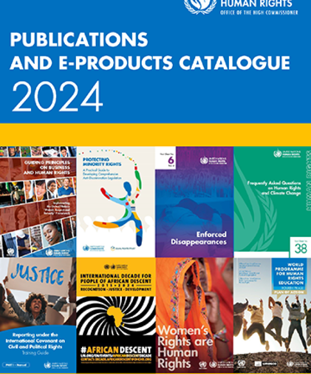 OHCHR Publications and E-Products Catalogue 2024