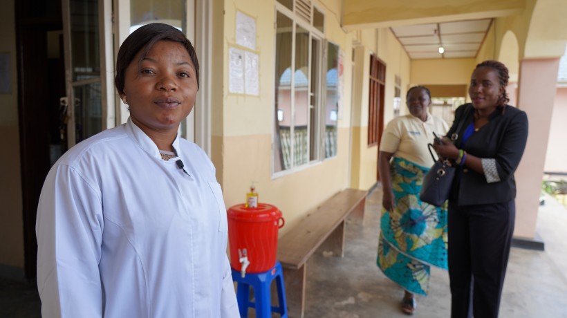 Doctor Elisabeth Furaha, left, oversees general medical visits, sexual transmitted diseases testing, including HIV, and family planning. ©OHCHR/A. Headley