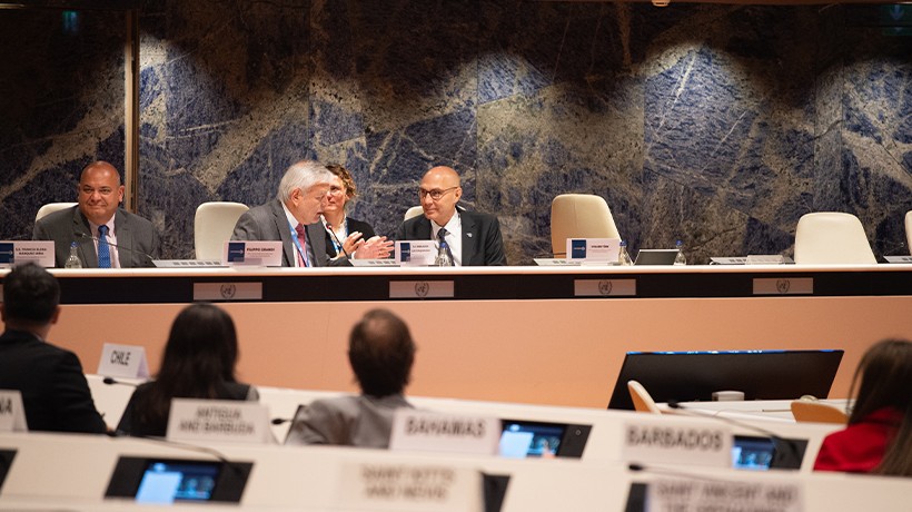 UN Human Rights Chief Volker Türker at the Global Refugee Forum in Geneva. © OHCHR/Irina Popa