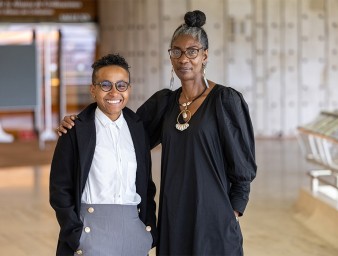 Still of Marcia Rigg (left) and Dayana Blanco during the Enhanced Interactive Dialogue (EID) during the 54th session of the UN Human Rights Council. © OHCHR/Pierre Albouy 