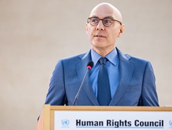 UN Human Rights Chief Volker Türk addresses the 55th session of the Human Rights Council in Geneva. © OHCHR/Pierre Albouy