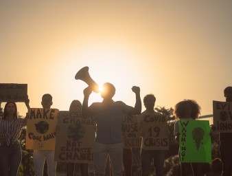 Activists protesting to save the planet. © Getty 