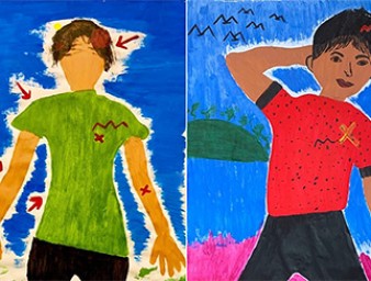 Artwork made by a survivor of torture in southern Thailand for body-mapping art therapy. © Credit – Cross Cultural Foundation in Thailand